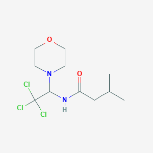 molecular formula C11H19Cl3N2O2 B377199 3-methyl-N-[2,2,2-trichloro-1-(morpholin-4-yl)ethyl]butanamide CAS No. 297142-05-3