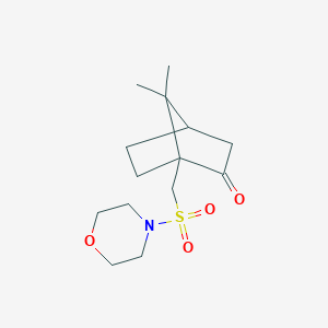 molecular formula C14H23NO4S B377201 7,7-Dimethyl-1-(morpholine-4-sulfonylmethyl)-bicyclo[2.2.1]heptan-2-one CAS No. 123218-37-1