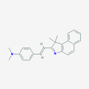 molecular formula C24H24N2 B377205 4-[(E)-2-(1,1-dimethylbenzo[e]indol-2-yl)ethenyl]-N,N-dimethylaniline 