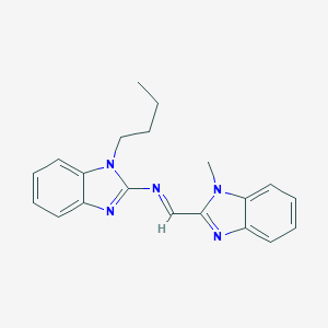 molecular formula C20H21N5 B377206 (E)-N-(1-butylbenzimidazol-2-yl)-1-(1-methylbenzimidazol-2-yl)methanimine 