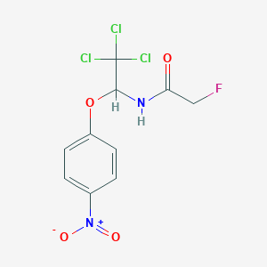 2-fluoro-N-[2,2,2-trichloro-1-(4-nitrophenoxy)ethyl]acetamide