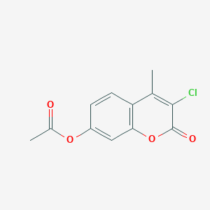 molecular formula C12H9ClO4 B377217 3-chloro-4-methyl-2-oxo-2H-chromen-7-yl acetate CAS No. 64309-74-6