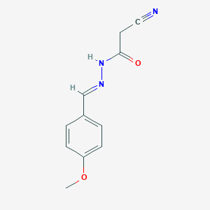 2-cyano-N'-[(E)-(4-methoxyphenyl)methylidene]acetohydrazide