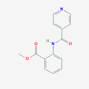 molecular formula C14H12N2O3 B377219 Methyl 2-(isonicotinoylamino)benzenecarboxylate CAS No. 60658-02-8