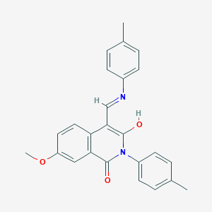 7-methoxy-2-(4-methylphenyl)-4-(4-toluidinomethylene)-1,3(2H,4H)-isoquinolinedione