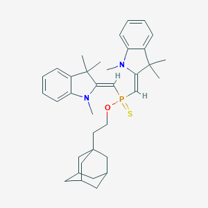 O-[2-(1-adamantyl)ethyl] bis[(1,3,3-trimethyl-1,3-dihydro-2H-indol-2-ylidene)methyl]phosphinothioate