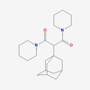 molecular formula C23H36N2O2 B377238 2-(1-Adamantyl)-1,3-di(piperidin-1-yl)propane-1,3-dione CAS No. 201349-79-3