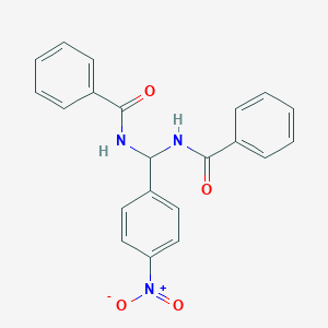 molecular formula C21H17N3O4 B377240 N,N'-(4-Nitrobenzylidene)bisbenzamide 
