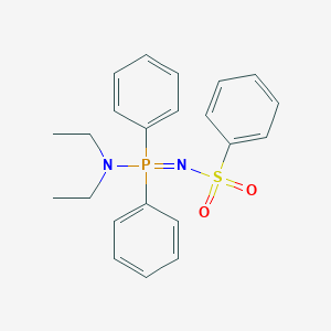 molecular formula C22H25N2O2PS B377245 N-[(diethylamino)(diphenyl)phosphoranylidene]benzenesulfonamide 