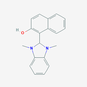 molecular formula C19H18N2O B377253 1-(1,3-dimethyl-2H-benzimidazol-2-yl)naphthalen-2-ol CAS No. 306738-39-6
