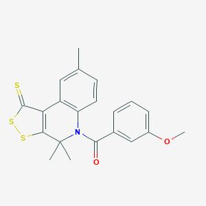5-(3-methoxybenzoyl)-4,4,8-trimethyl-4,5-dihydro-1H-[1,2]dithiolo[3,4-c]quinoline-1-thione