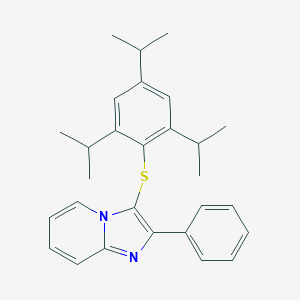 2-Phenylimidazo[1,2-a]pyridin-3-yl 2,4,6-triisopropylphenyl sulfide
