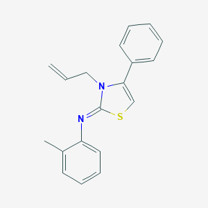 (Z)-N-(3-allyl-4-phenylthiazol-2(3H)-ylidene)-2-methylaniline