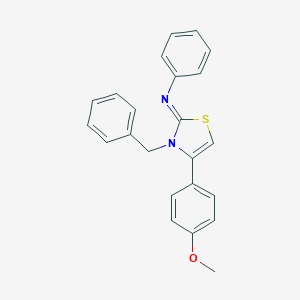 (Z)-N-(3-benzyl-4-(4-methoxyphenyl)thiazol-2(3H)-ylidene)aniline