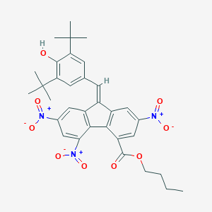 butyl 9-(3,5-ditert-butyl-4-hydroxybenzylidene)-2,5,7-trisnitro-9H-fluorene-4-carboxylate