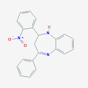 2-(2-nitrophenyl)-4-phenyl-2,3-dihydro-1H-1,5-benzodiazepine
