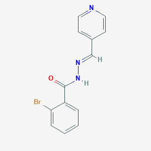 2-bromo-N'-[(E)-pyridin-4-ylmethylidene]benzohydrazide