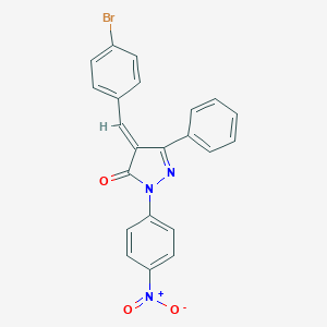 4-(4-bromobenzylidene)-2-{4-nitrophenyl}-5-phenyl-2,4-dihydro-3H-pyrazol-3-one