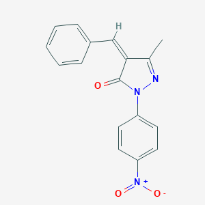 4-benzylidene-2-{4-nitrophenyl}-5-methyl-2,4-dihydro-3H-pyrazol-3-one