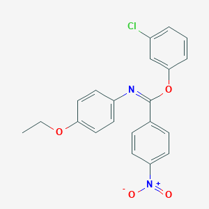 3-chlorophenyl N-(4-ethoxyphenyl)-4-nitrobenzenecarboximidoate