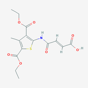 4-{[3,5-Bis(ethoxycarbonyl)-4-methyl-2-thienyl]amino}-4-oxo-2-butenoic acid
