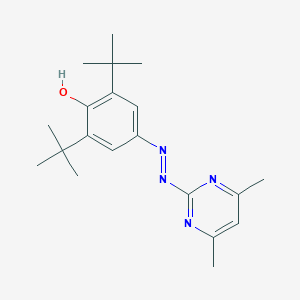 2,6-Ditert-butylbenzo-1,4-quinone 4-[(4,6-dimethyl-2-pyrimidinyl)hydrazone]
