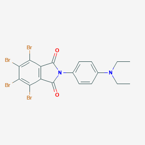 molecular formula C18H14Br4N2O2 B377335 4,5,6,7-tetrabromo-2-[4-(diethylamino)phenyl]-1H-isoindole-1,3(2H)-dione 