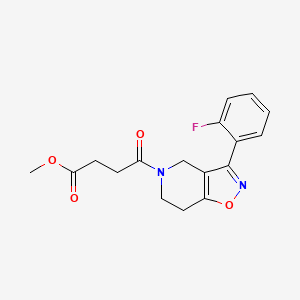 methyl 4-[3-(2-fluorophenyl)-6,7-dihydroisoxazolo[4,5-c]pyridin-5(4H)-yl]-4-oxobutanoate