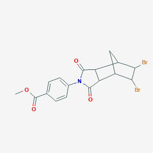 methyl 4-(5,6-dibromo-1,3-dioxooctahydro-2H-4,7-methanoisoindol-2-yl)benzoate