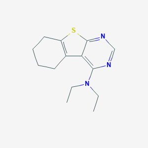 molecular formula C14H19N3S B377337 N,N-diethyl-5,6,7,8-tetrahydro[1]benzothieno[2,3-d]pyrimidin-4-amine 