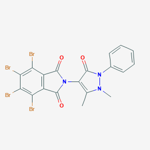 4,5,6,7-tetrabromo-2-(1,5-dimethyl-3-oxo-2-phenyl-2,3-dihydro-1H-pyrazol-4-yl)-1H-isoindole-1,3(2H)-dione