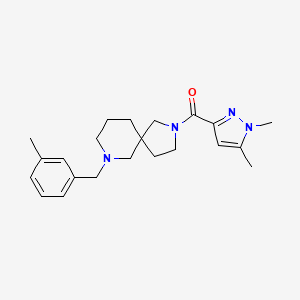 2-[(1,5-dimethyl-1H-pyrazol-3-yl)carbonyl]-7-(3-methylbenzyl)-2,7-diazaspiro[4.5]decane