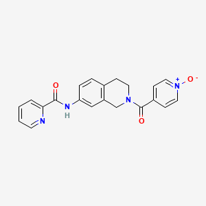 N-[2-(1-oxidoisonicotinoyl)-1,2,3,4-tetrahydro-7-isoquinolinyl]-2-pyridinecarboxamide