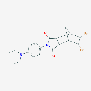 molecular formula C19H22Br2N2O2 B377339 5,6-dibromo-2-[4-(diethylamino)phenyl]hexahydro-1H-4,7-methanoisoindole-1,3-dione 