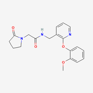 N-{[2-(2-methoxyphenoxy)-3-pyridinyl]methyl}-2-(2-oxo-1-pyrrolidinyl)acetamide