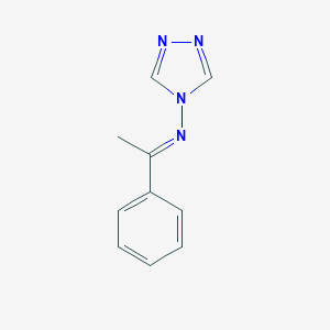molecular formula C10H10N4 B377341 N-(1-phenylethylidene)-N-(4H-1,2,4-triazol-4-yl)amine 