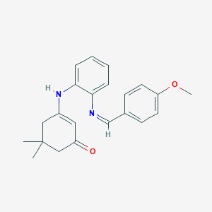 3-{2-[(4-Methoxybenzylidene)amino]anilino}-5,5-dimethyl-2-cyclohexen-1-one