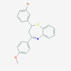 2-(3-Bromophenyl)-4-(4-methoxyphenyl)-2,3-dihydro-1,5-benzothiazepine