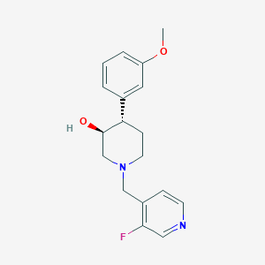 (3S*,4S*)-1-[(3-fluoropyridin-4-yl)methyl]-4-(3-methoxyphenyl)piperidin-3-ol