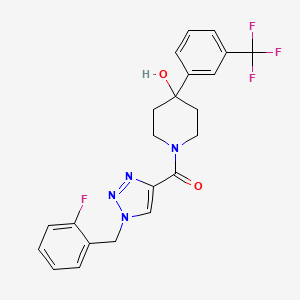 1-{[1-(2-fluorobenzyl)-1H-1,2,3-triazol-4-yl]carbonyl}-4-[3-(trifluoromethyl)phenyl]-4-piperidinol