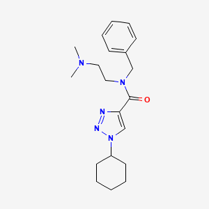 N-benzyl-1-cyclohexyl-N-[2-(dimethylamino)ethyl]-1H-1,2,3-triazole-4-carboxamide