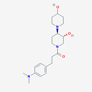 (3'R*,4'R*)-1'-{3-[4-(dimethylamino)phenyl]propanoyl}-1,4'-bipiperidine-3',4-diol