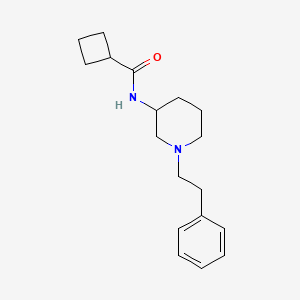 N-[1-(2-phenylethyl)-3-piperidinyl]cyclobutanecarboxamide