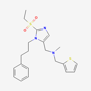 1-[2-(ethylsulfonyl)-1-(3-phenylpropyl)-1H-imidazol-5-yl]-N-methyl-N-(2-thienylmethyl)methanamine