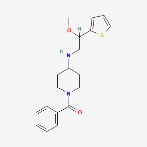 1-benzoyl-N-[2-methoxy-2-(2-thienyl)ethyl]piperidin-4-amine