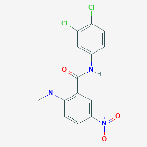 molecular formula C15H13Cl2N3O3 B377354 N-(3,4-dichlorophenyl)-2-(dimethylamino)-5-nitrobenzamide 