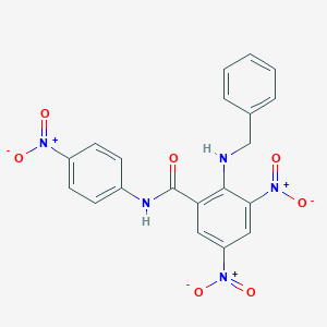 2-(benzylamino)-3,5-bisnitro-N-{4-nitrophenyl}benzamide