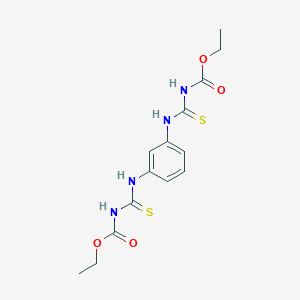 molecular formula C14H18N4O4S2 B377368 Diethyl {1,3-phenylenebis[imino(thioxomethylene)]}biscarbamate 