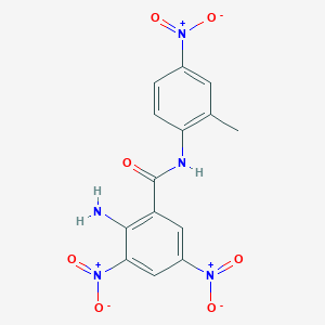 2-amino-3,5-bisnitro-N-{4-nitro-2-methylphenyl}benzamide