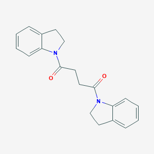 molecular formula C20H20N2O2 B377375 1,4-Diindolinylbutane-1,4-dione CAS No. 356529-82-3